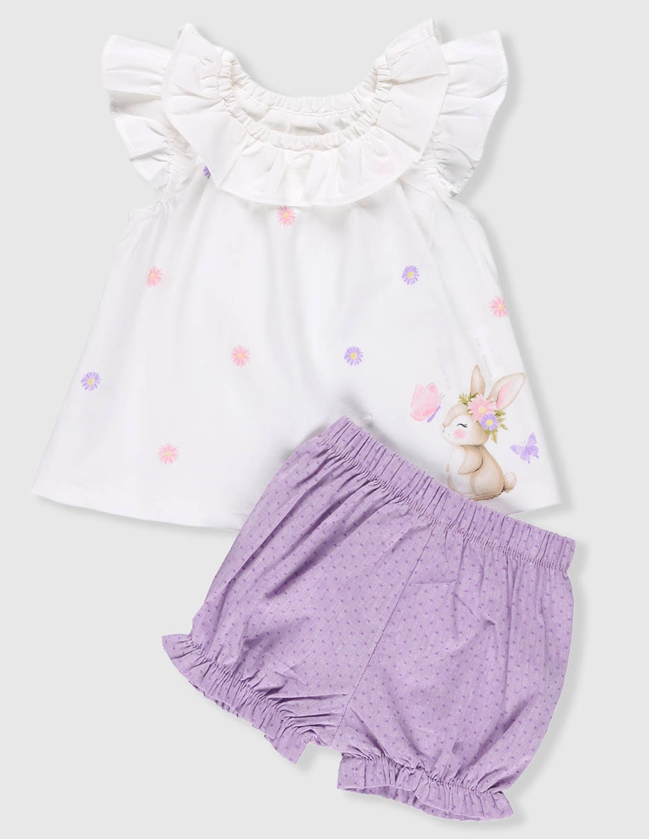 Conjunto de algodón para bebé niña 1