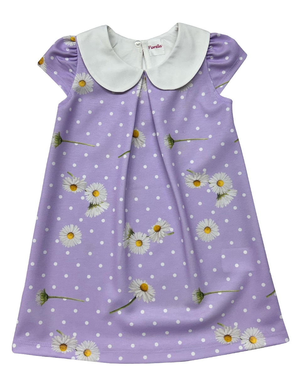 Vestido manga cap para bebé niña Vestido manga cap para bebé niña