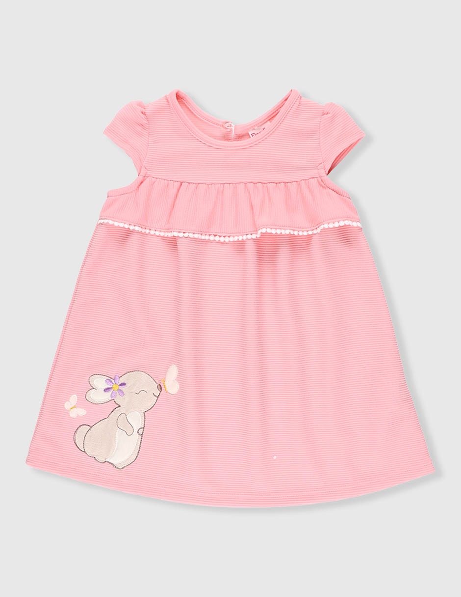 Vestido manga cap para bebé niña 1