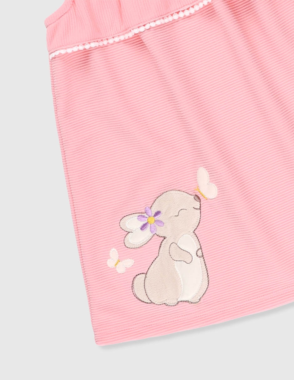 Vestido manga cap para bebé niña 6