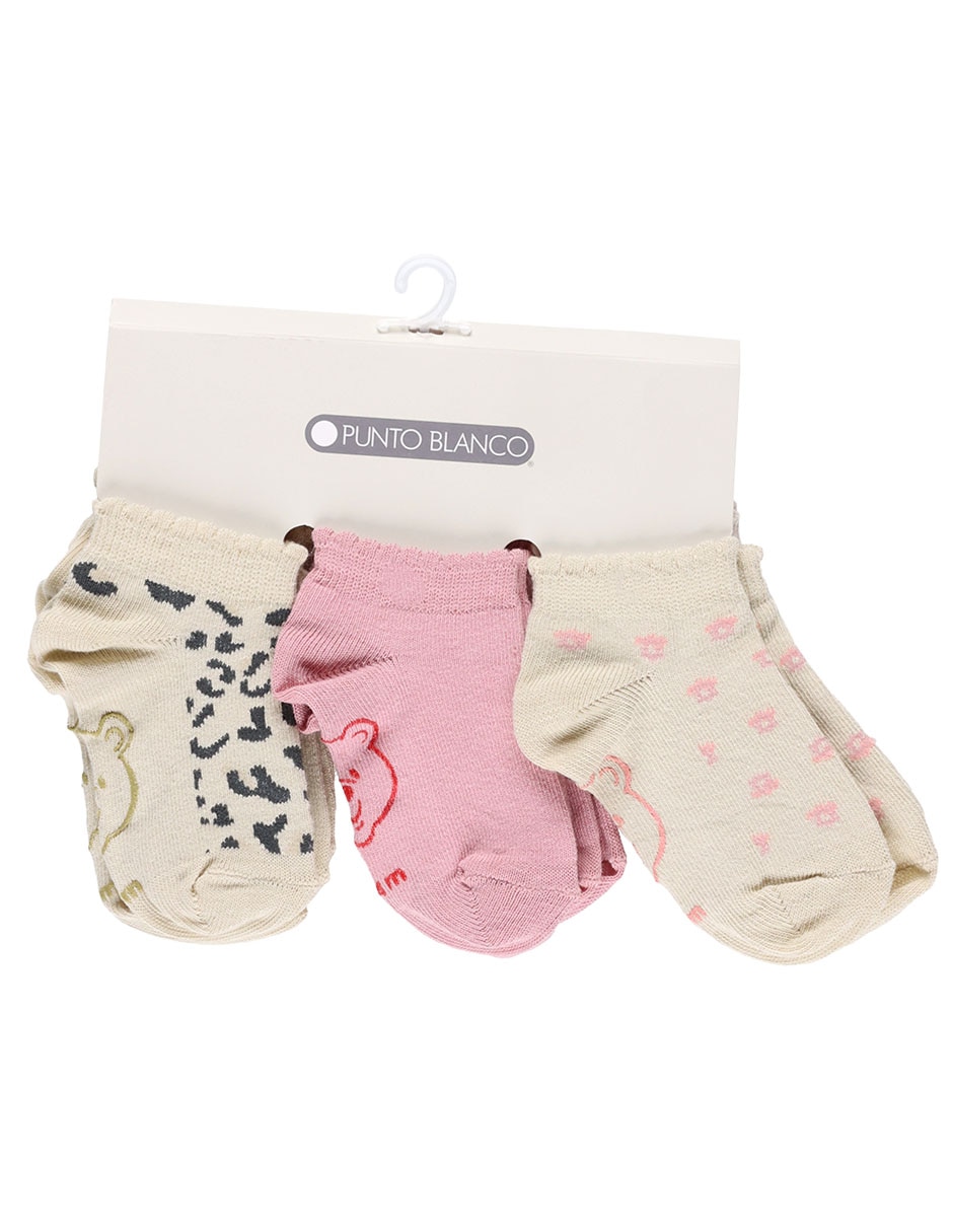 Set tín antiderrapante de algodón para bebé niña 6 pares 2