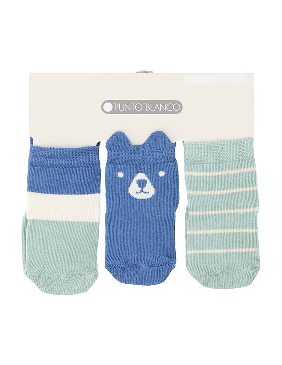 Set calcetín de algodón para bebé niño 3 pares 2