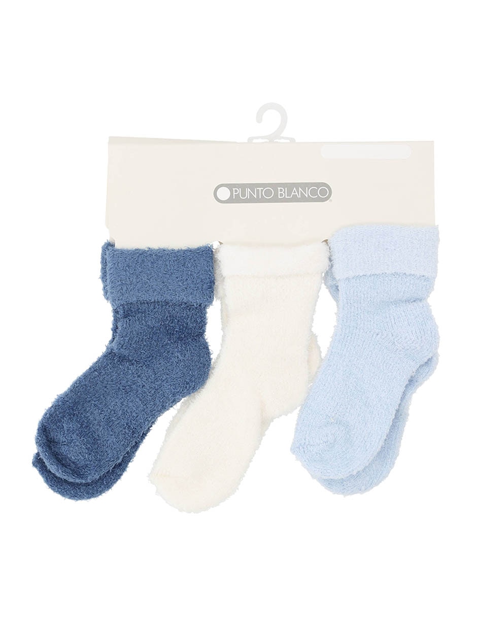 Set calcetín de algodón para bebé 3 pares 2