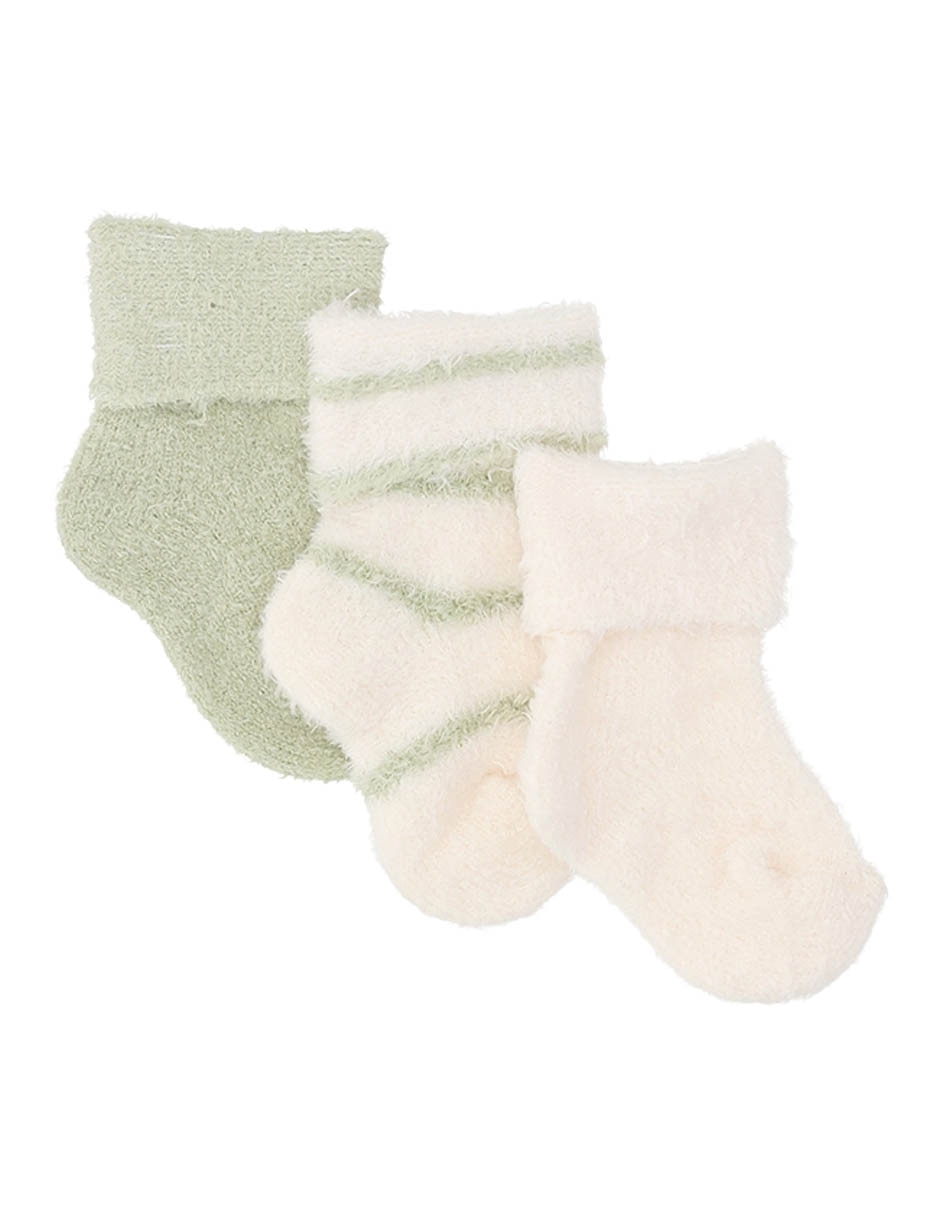 Set de tín Punto Blanco de algodón para bebé 3 pares