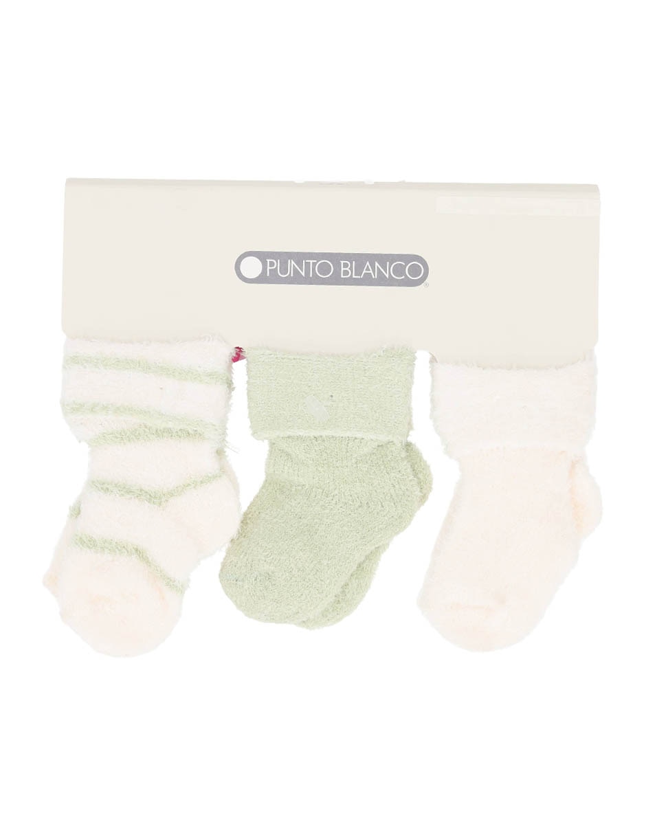 Set de tín Punto Blanco de algodón para bebé 3 pares