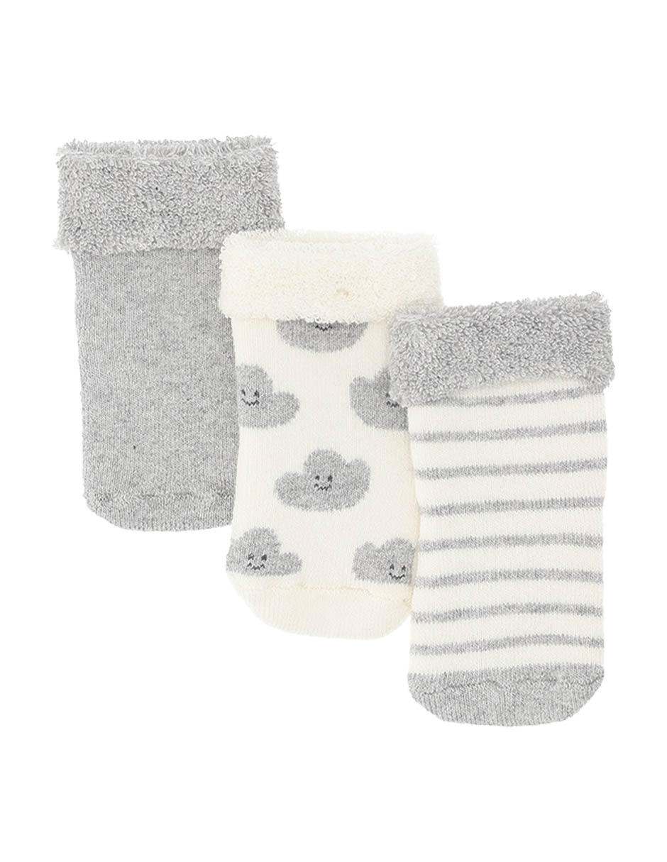 Set de tín Punto Blanco de algodón para bebé 3 pares