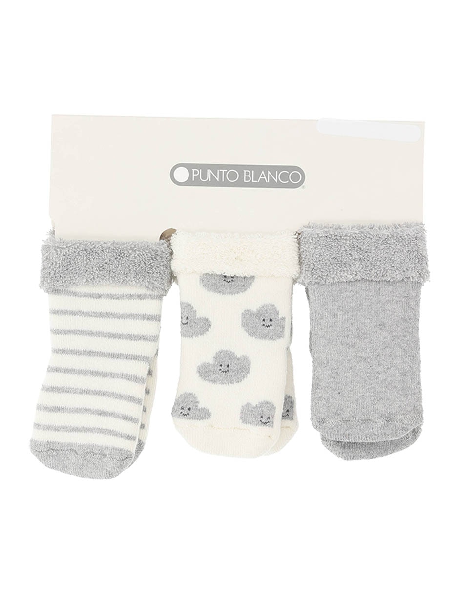 Set de tín Punto Blanco de algodón para bebé 3 pares