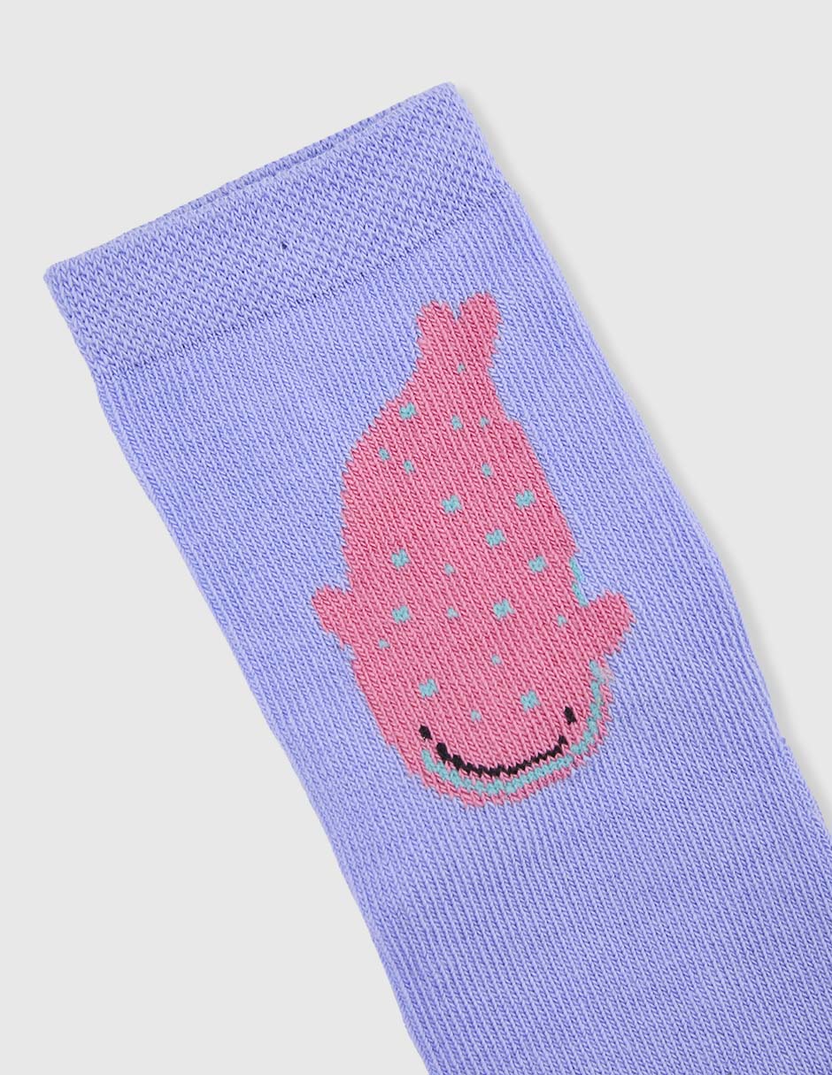 Set calcetín de algodón para bebé niña 3 pares 4