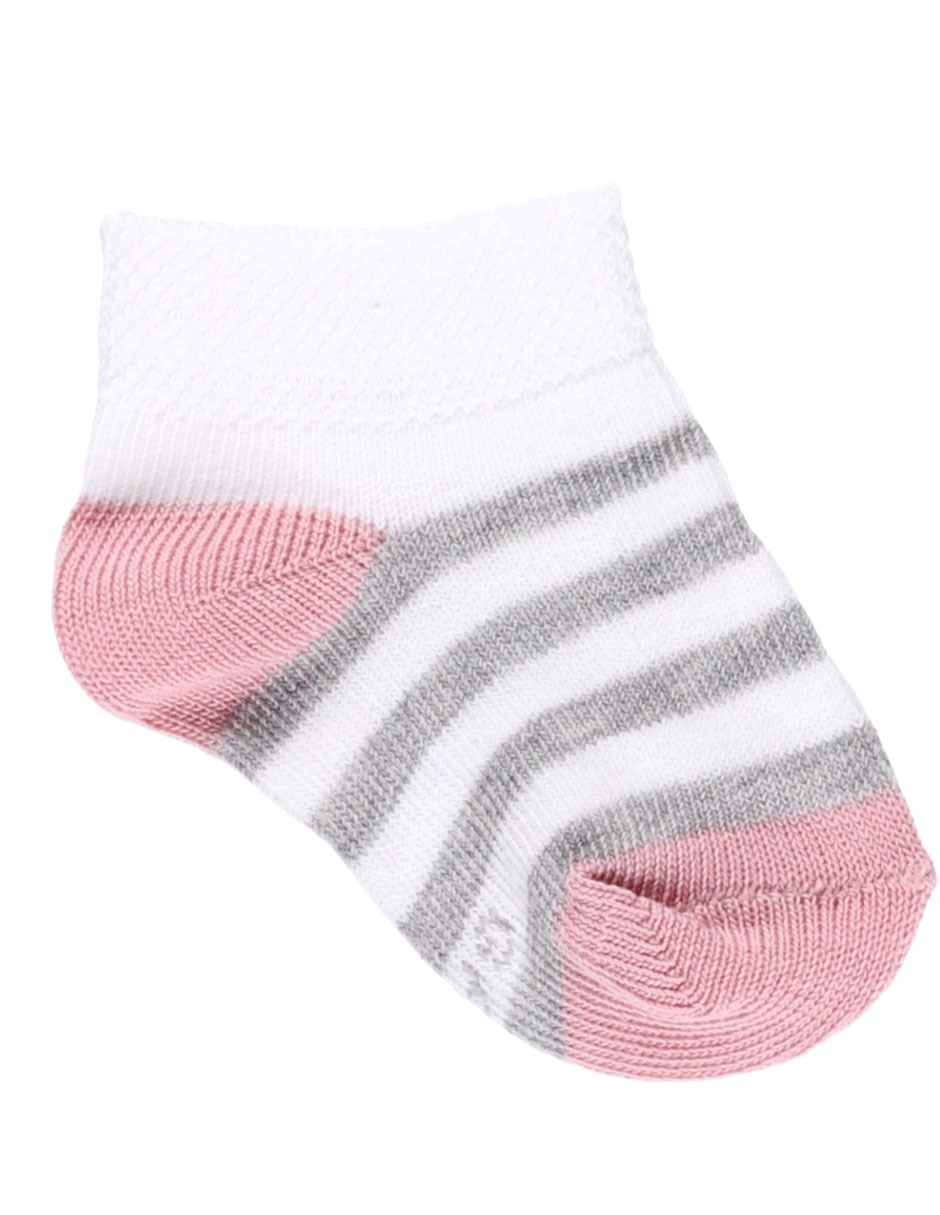 Set tín de algodón para bebé niña 5 pares 4