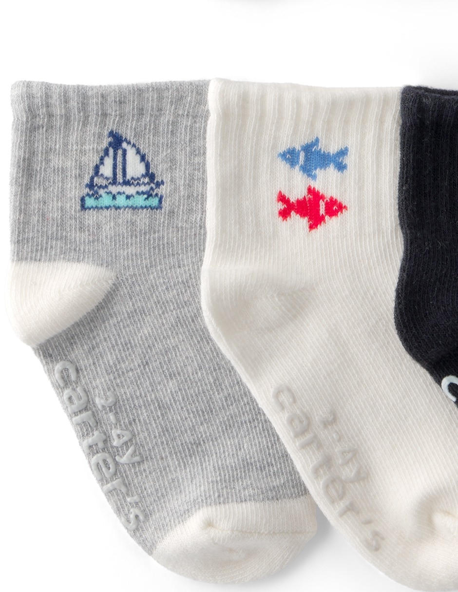 Set calcetín de algodón para bebé niño 6 pares 3