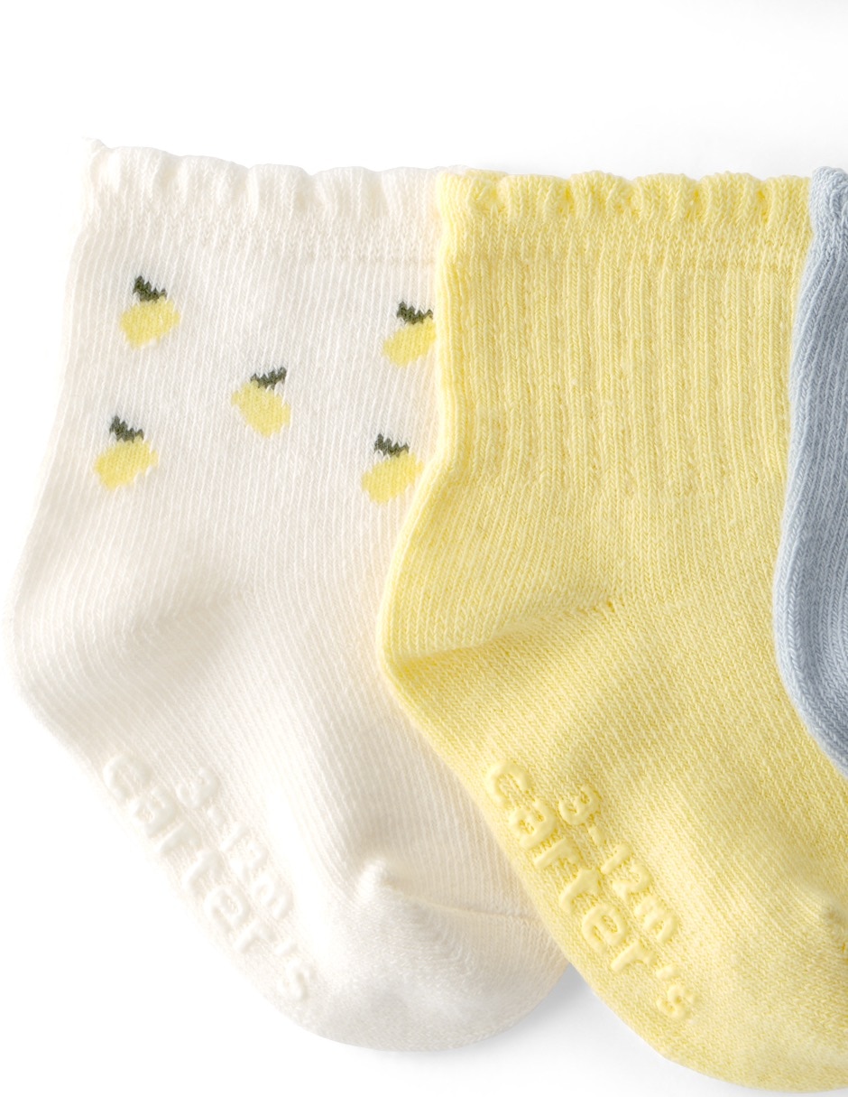 Set calceta de algodón para bebé niña 6 pares 3