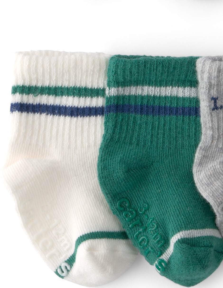 Set calceta de algodón para bebé niño 6 pares 3
