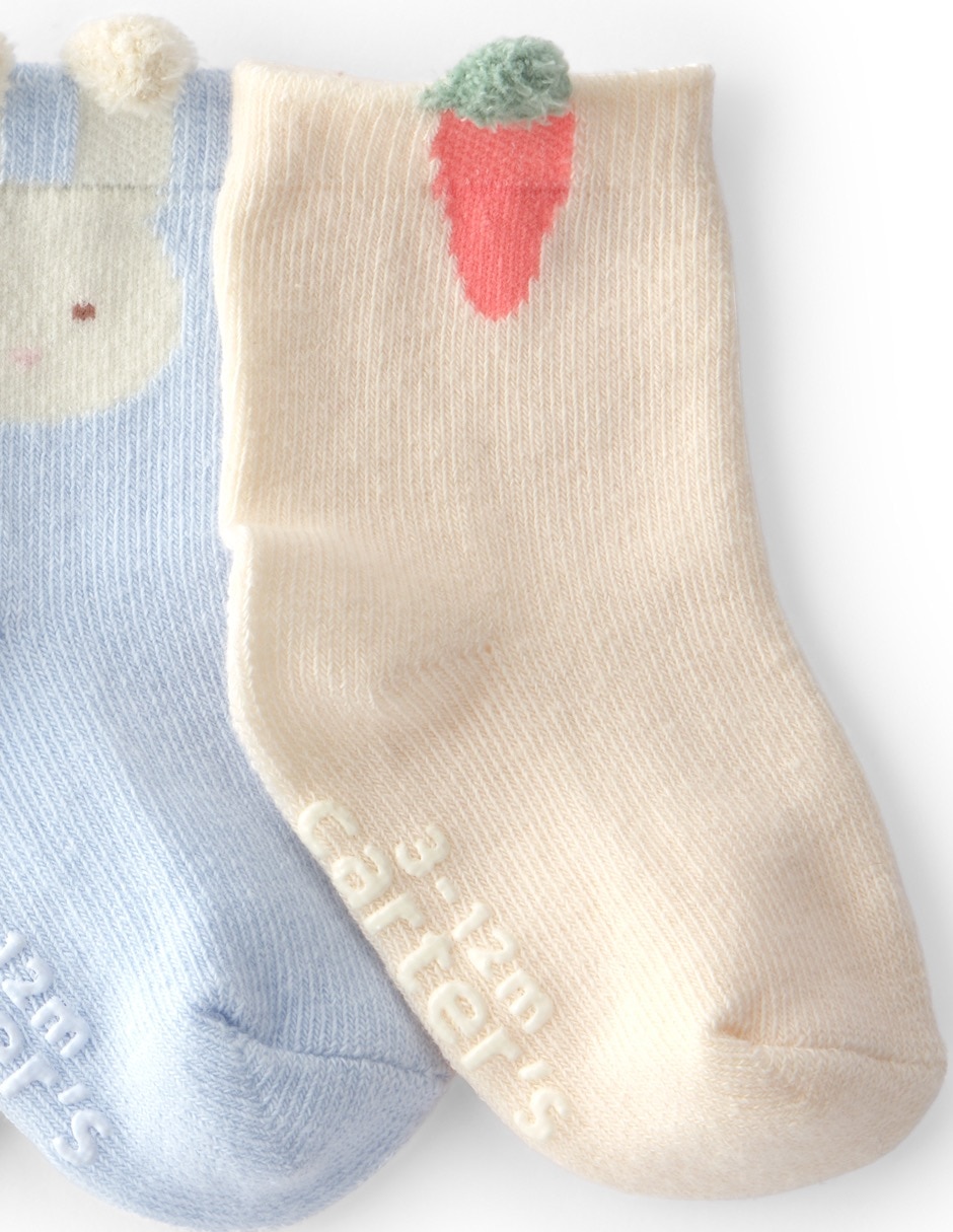 Set calceta de algodón para bebé 3 pares 3
