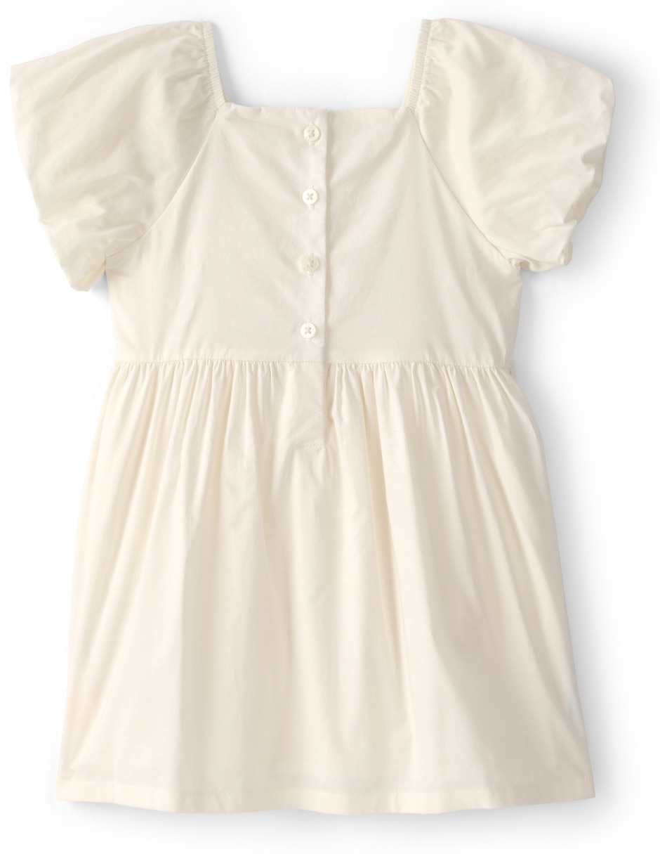 Vestido manga globo para bebé niña