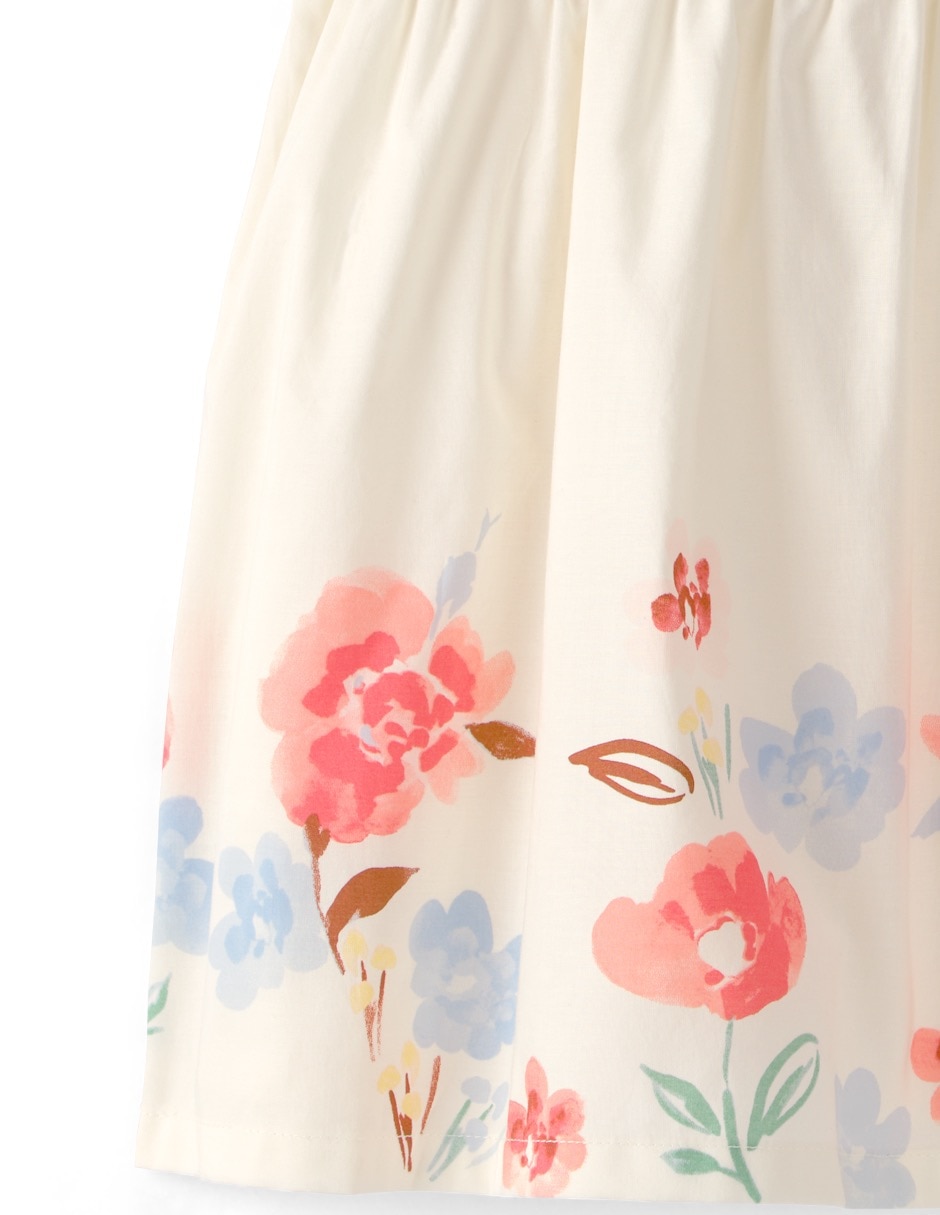 Vestido manga globo para bebé niña