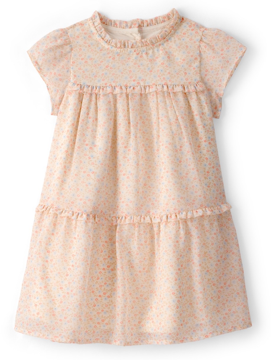 Vestido manga regular para bebé niña