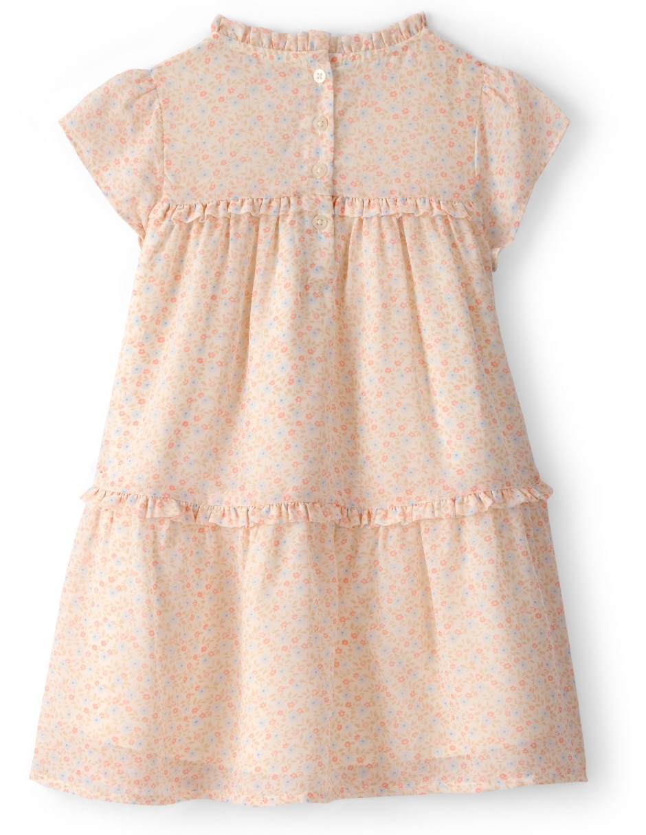Vestido manga regular para bebé niña