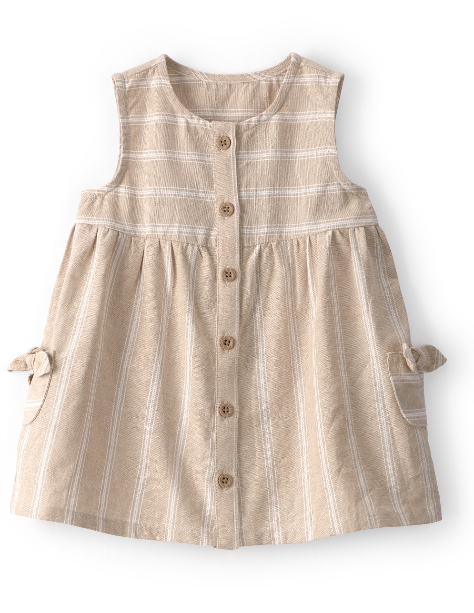 Vestido con calzón sin manga para bebé niña