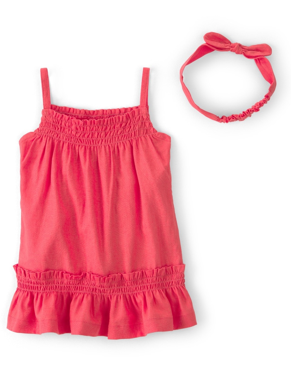 Vestido con calzón sin manga para bebé niña Vestido con calzón sin manga para bebé niña