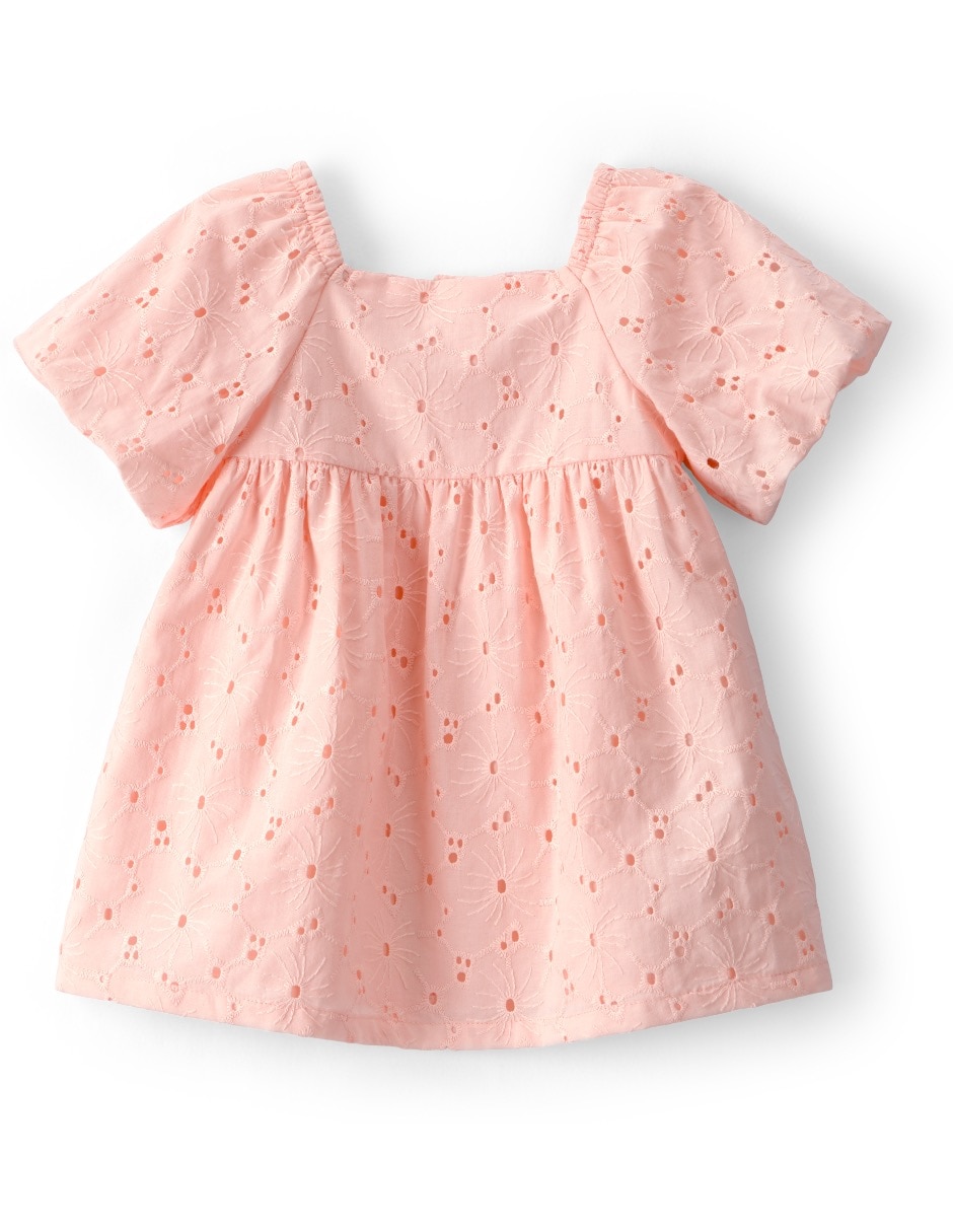 Vestido con calzón manga globo para bebé niña Vestido con calzón manga globo para bebé niña