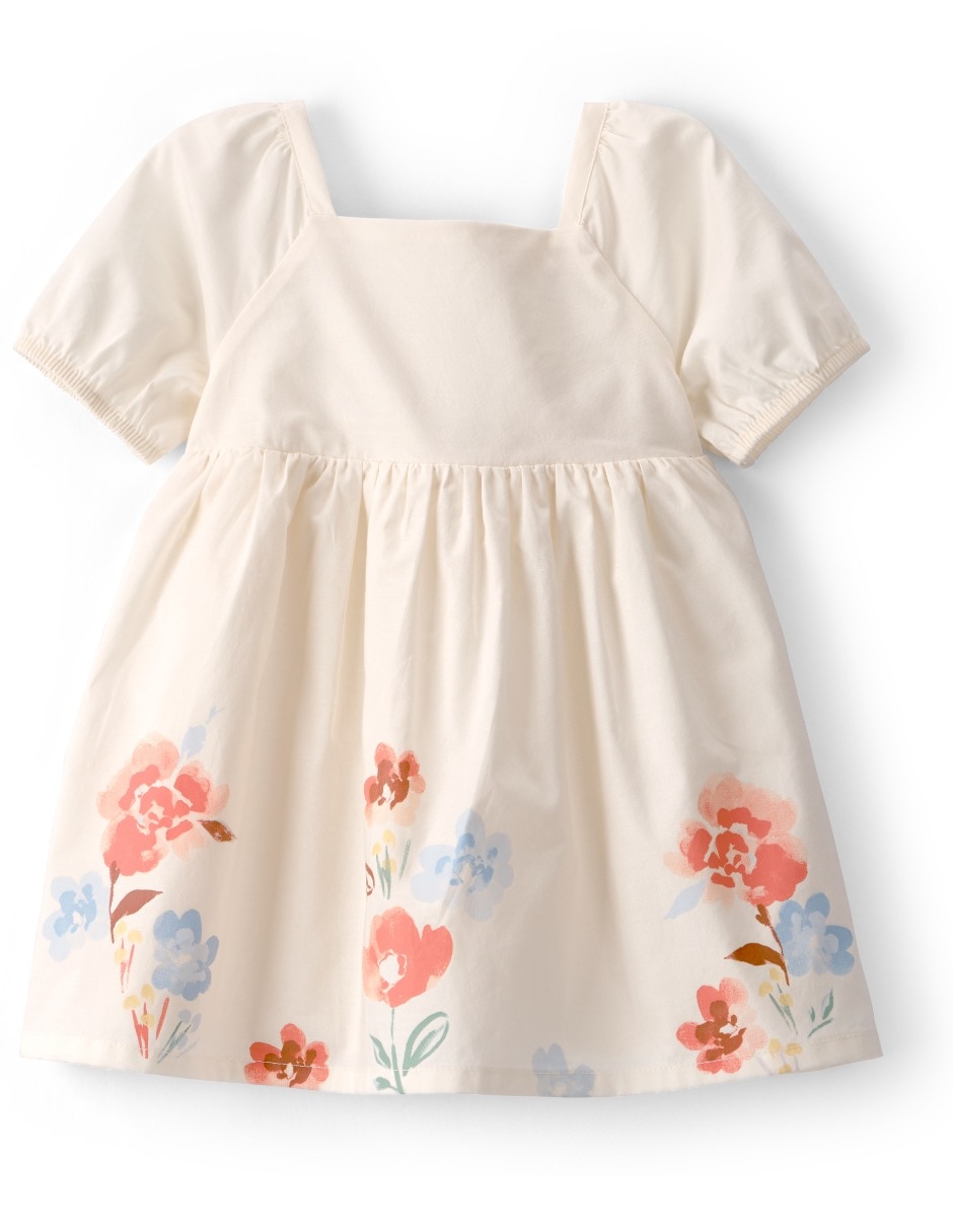 Vestido con calzón manga globo para bebé niña Vestido con calzón manga globo para bebé niña