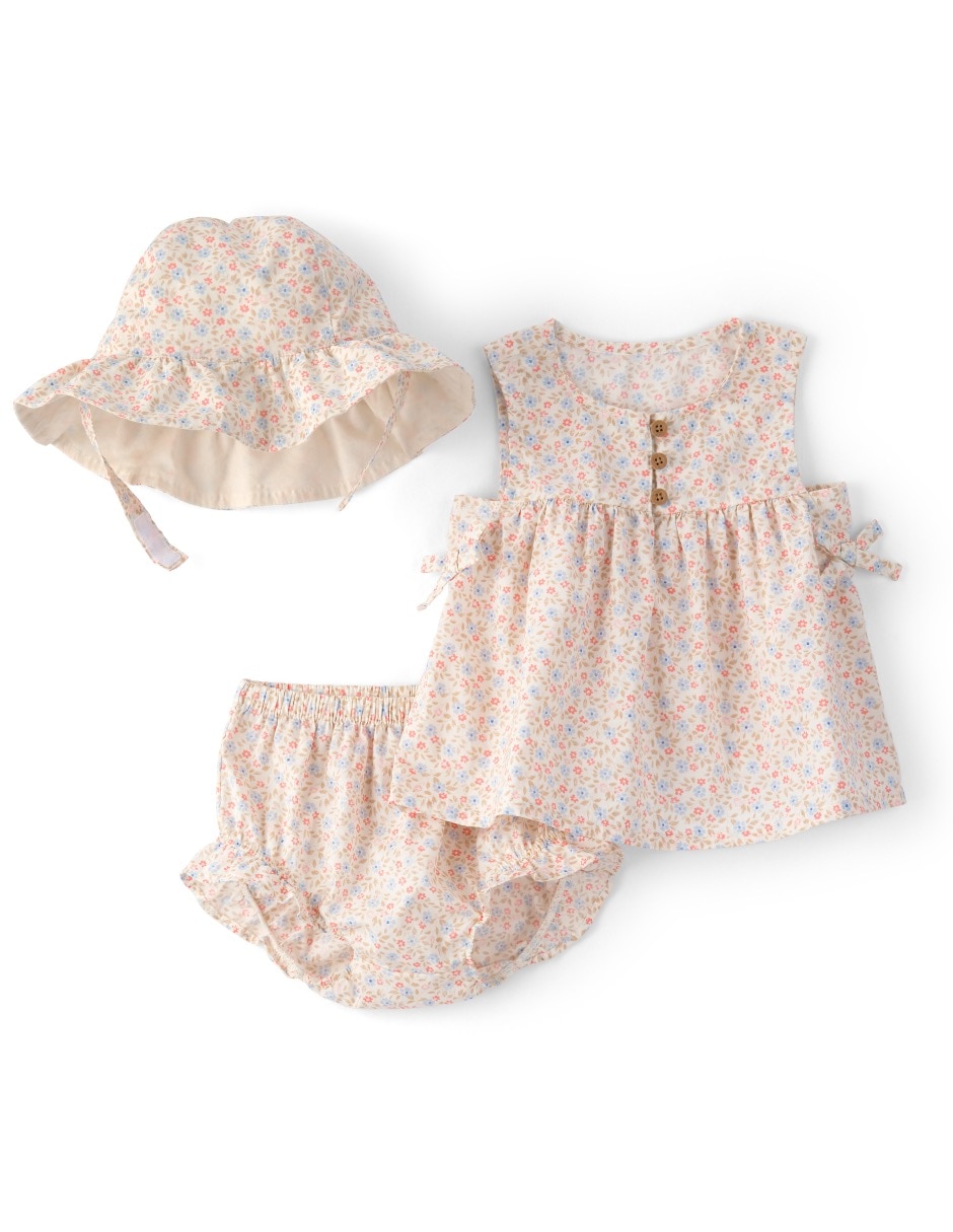 Conjunto de algodón para bebé niña