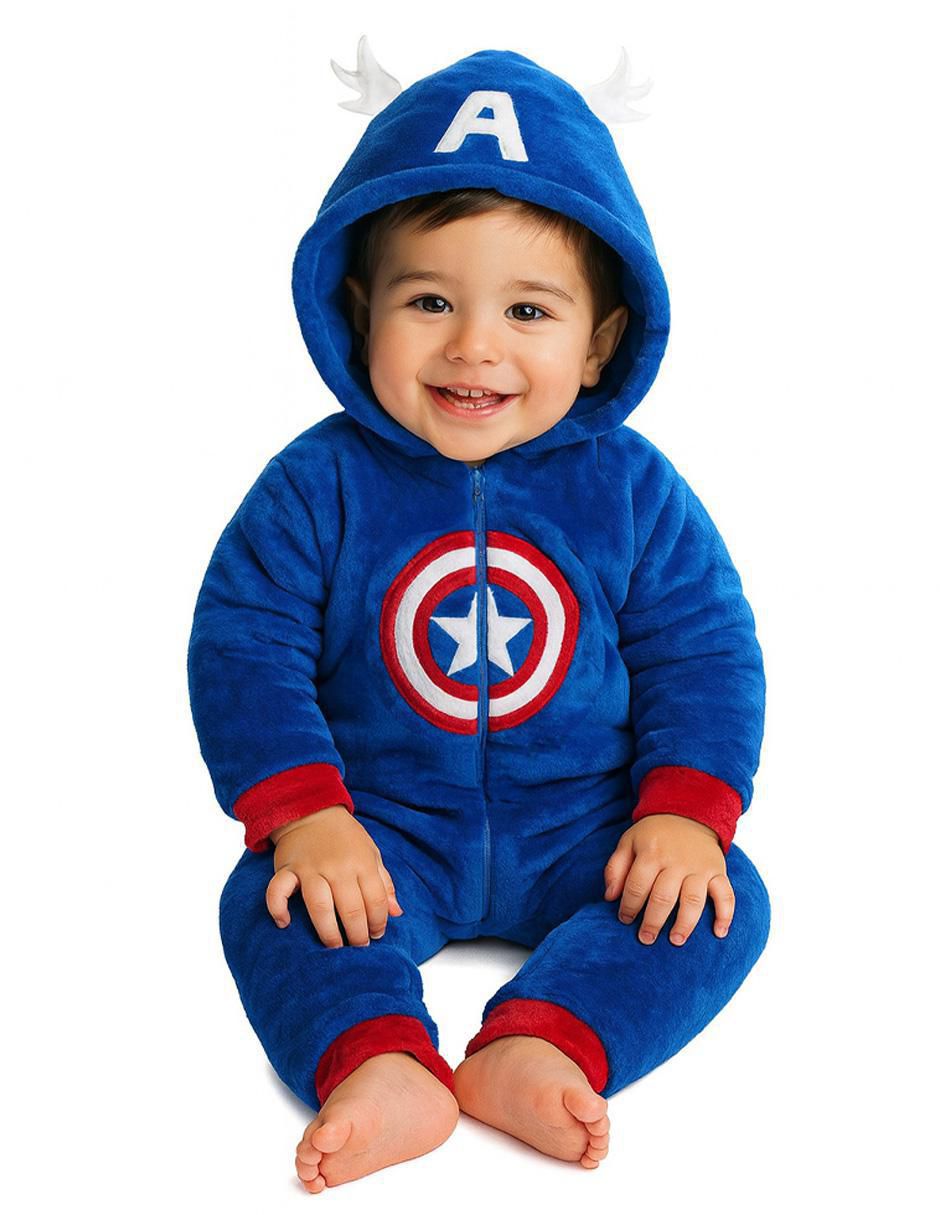 Mameluco Spiderman, Capitán América, Ironman para bebé niño 4