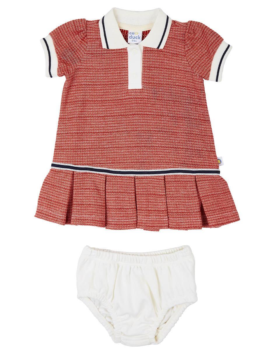 Vestido con calzón manga regular para bebé niña