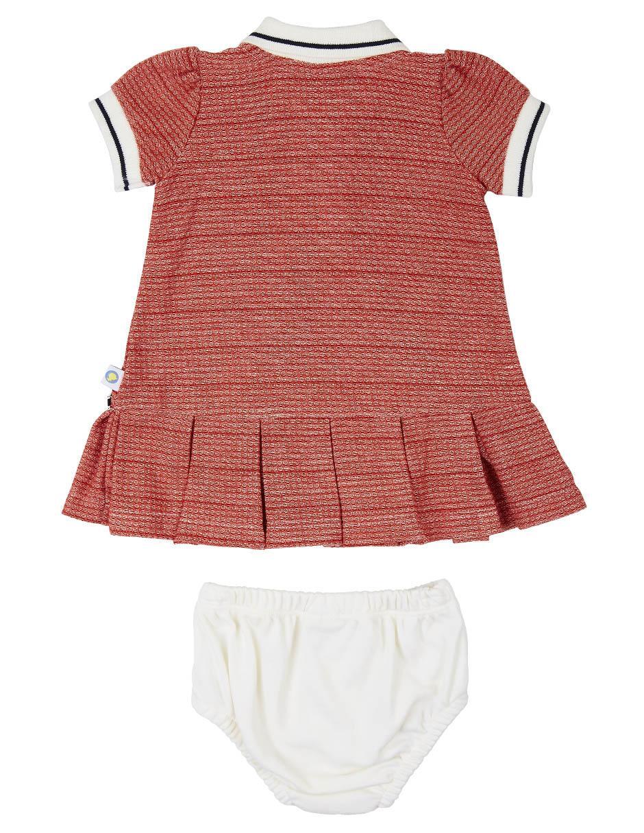 Vestido con calzón manga regular para bebé niña