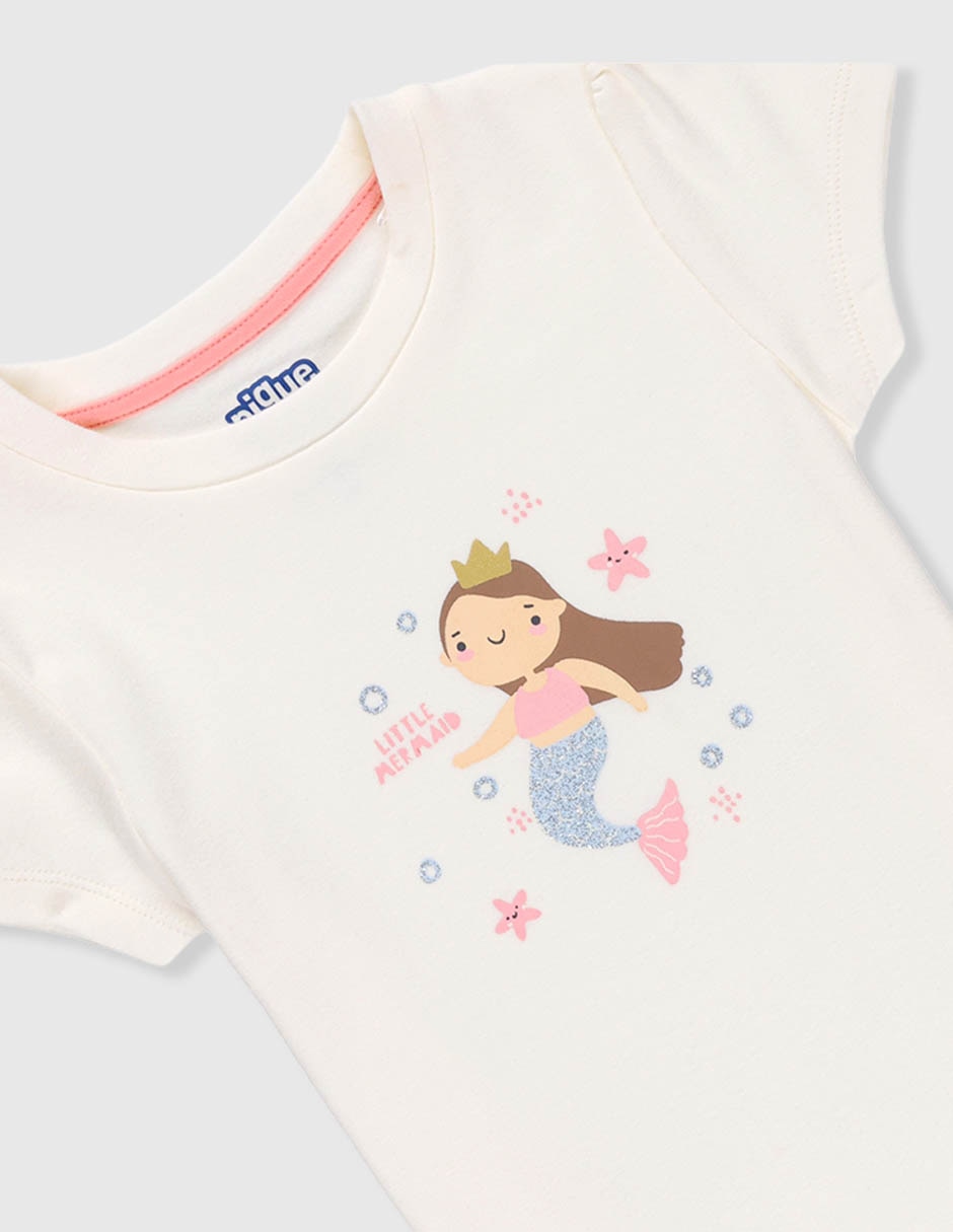 Set playera Piquenique Babies manga corta para bebé niña