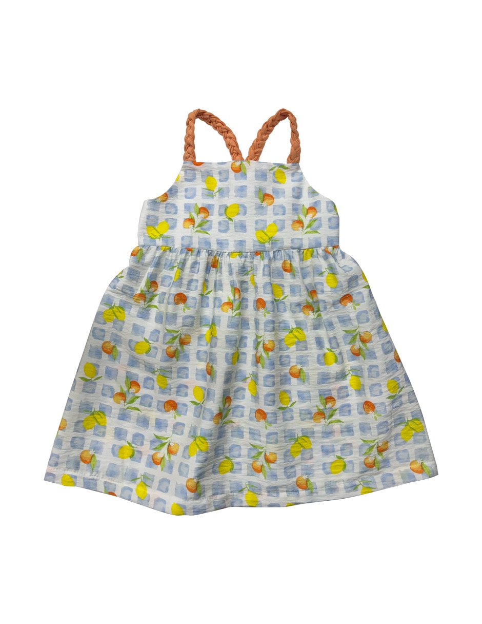 Vestido sin manga para bebé niña