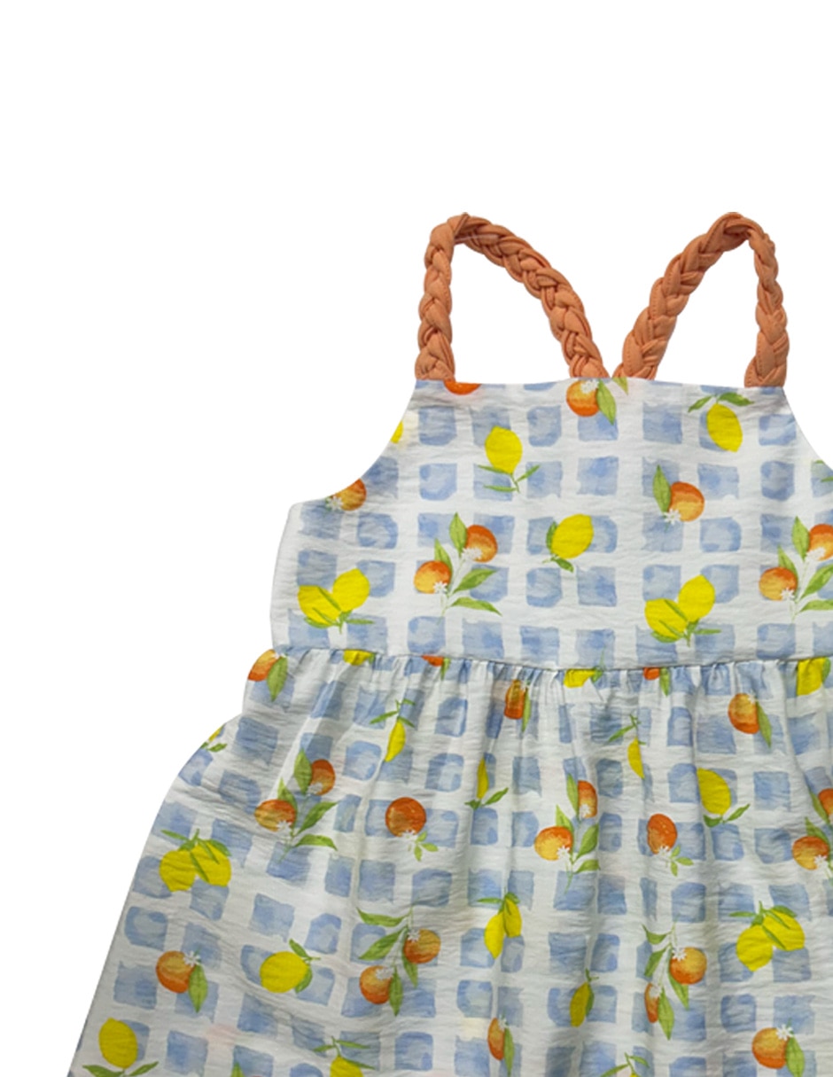 Vestido sin manga para bebé niña