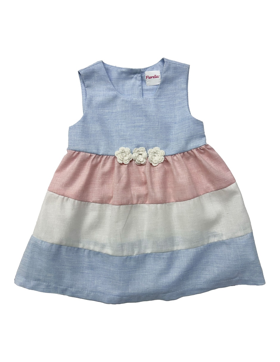Vestido sin manga para bebé niña