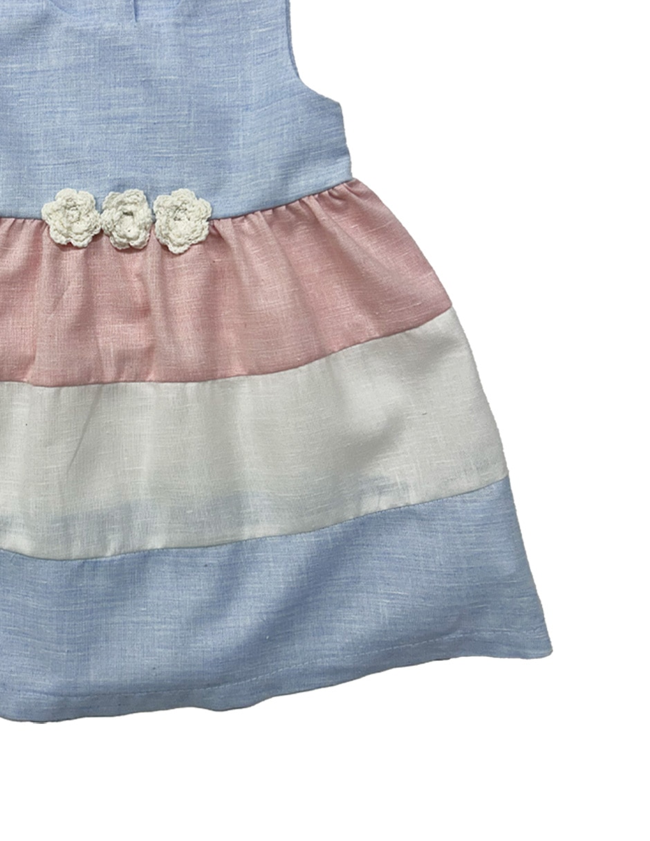 Vestido sin manga para bebé niña