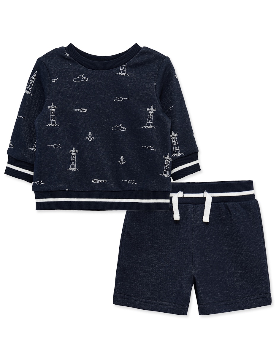 Conjunto casual de algodón para bebé niño