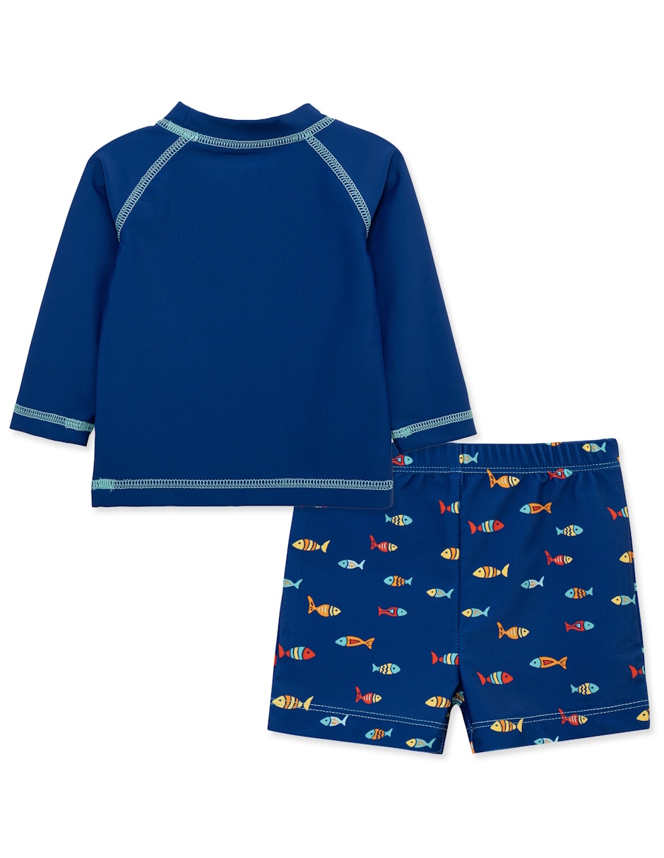 Conjunto traje de baño Little Me para bebé