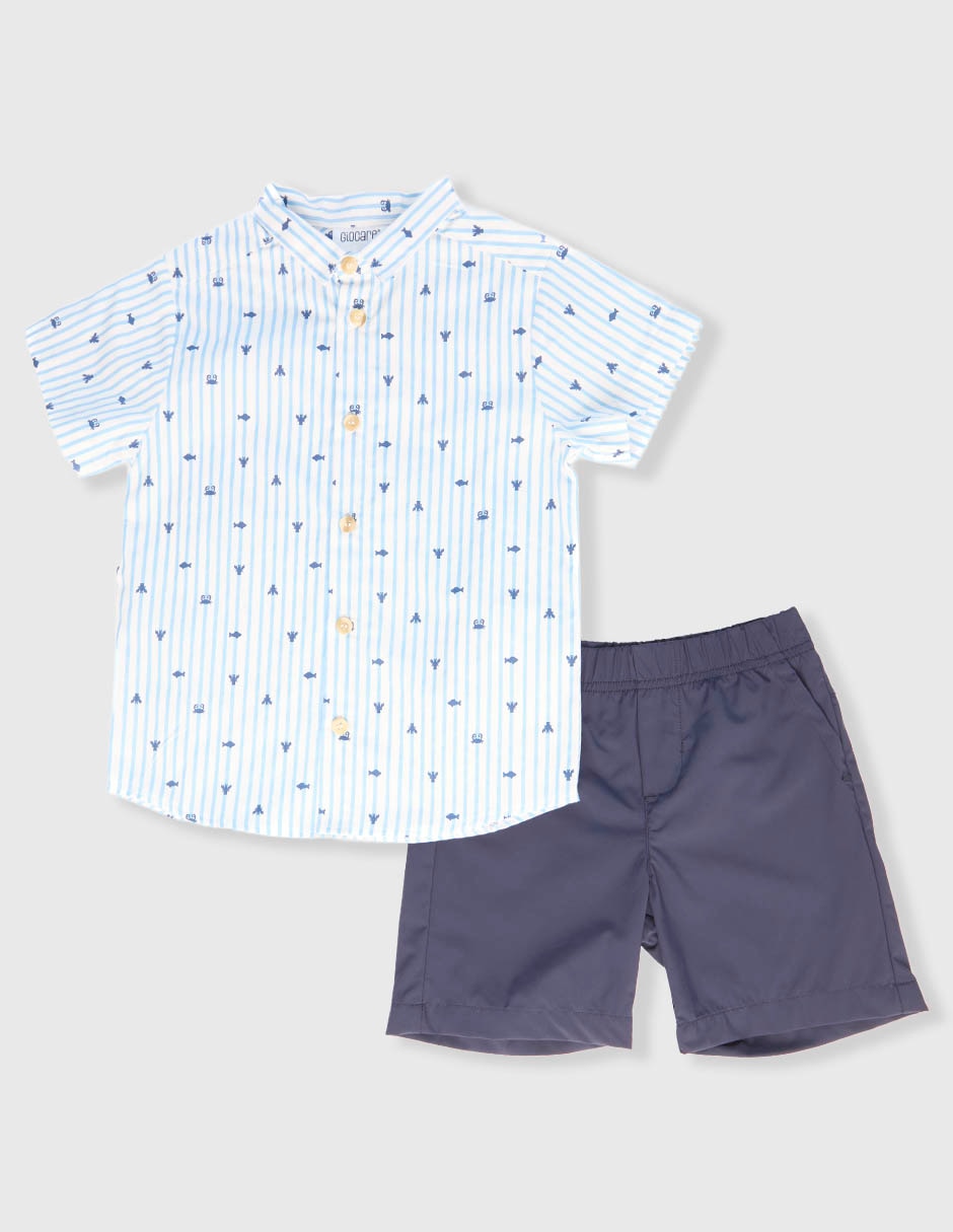 Conjunto casual giocare de algodón para bebé niño