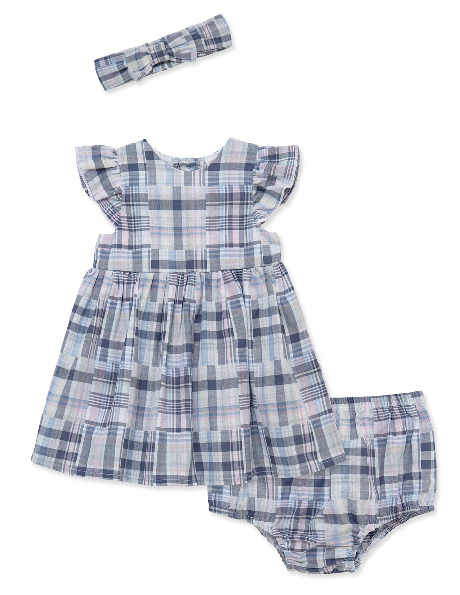 Set vestido manga regular para bebé niña