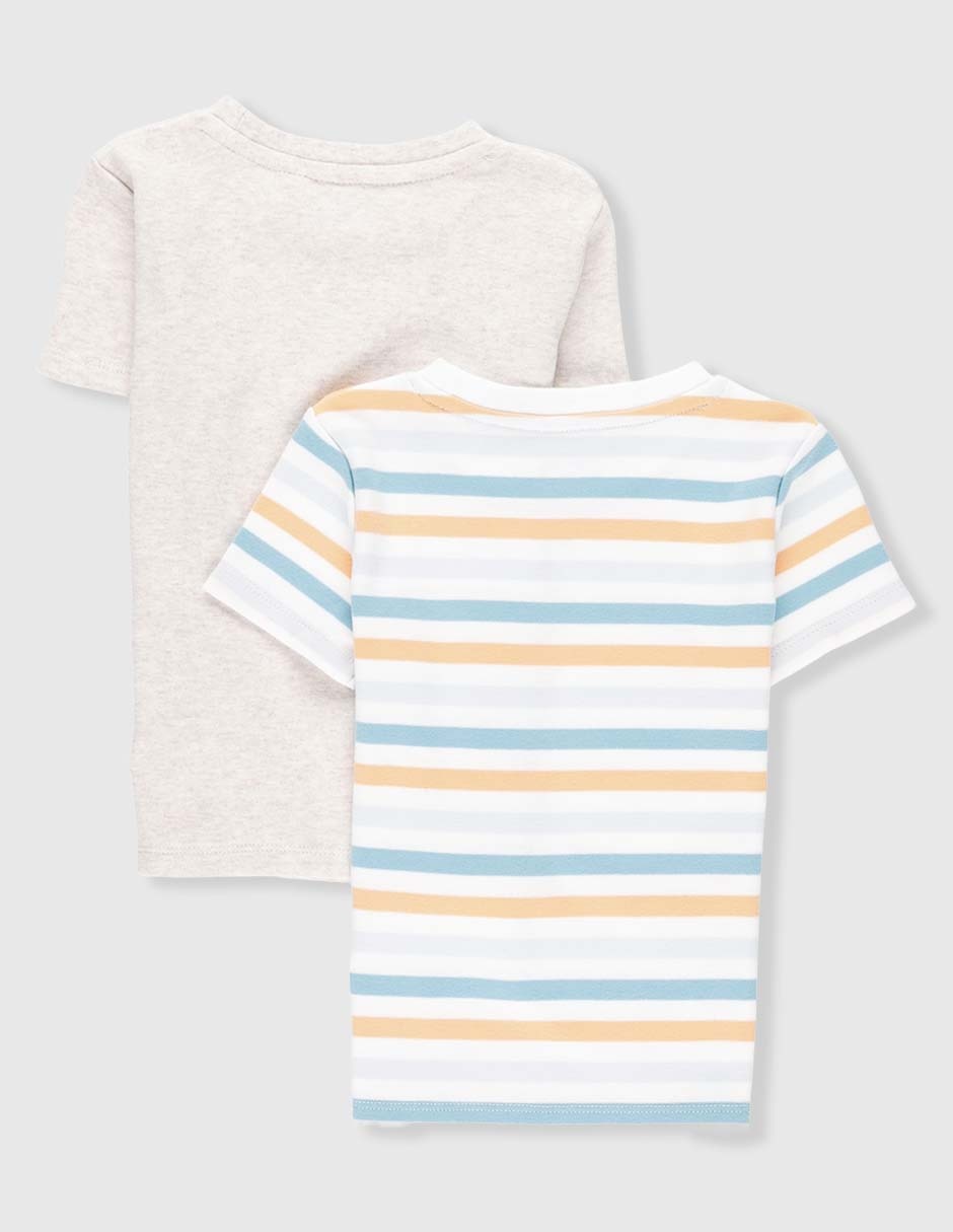 Set playera manga corta para bebé niño