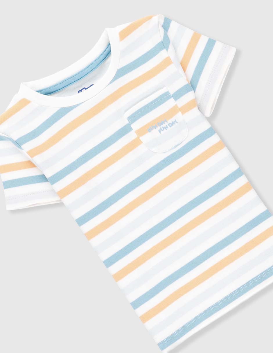 Set playera manga corta para bebé niño