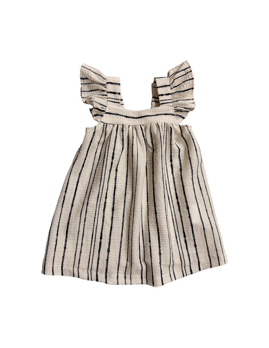 Vestido manga mariposa para bebé niña