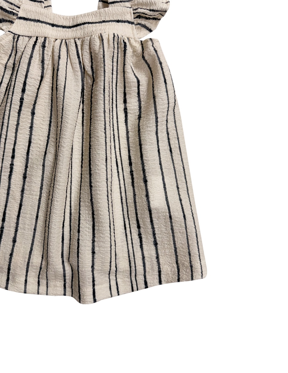 Vestido manga mariposa para bebé niña