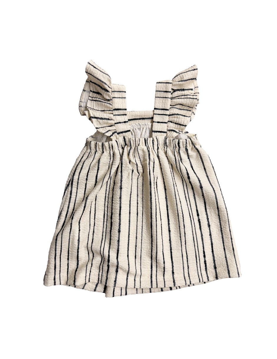 Vestido manga mariposa para bebé niña