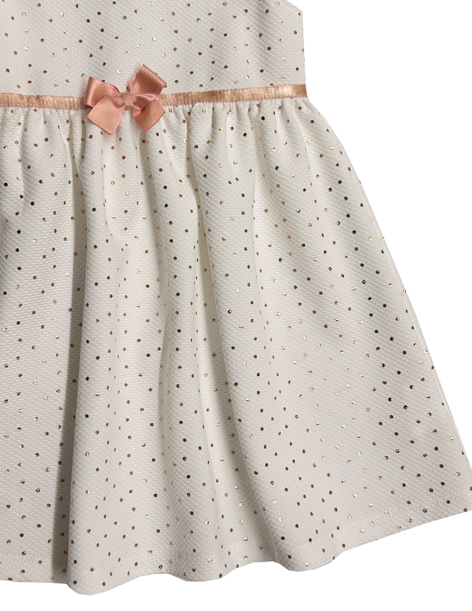 Vestido manga volantes para bebé niña 2