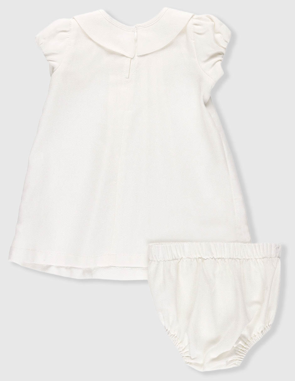 Conjunto ceremonia Fiorella de algodón para bebé niña