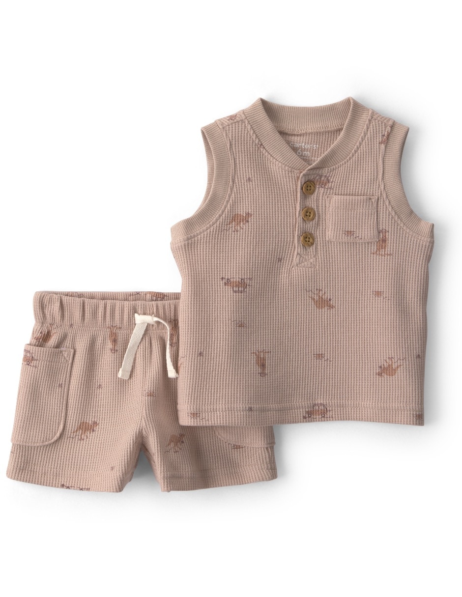 Conjunto casual de algodón para bebé niño