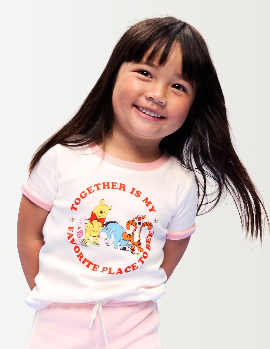 Playera manga corta para bebé niña Playera manga corta para bebé niña