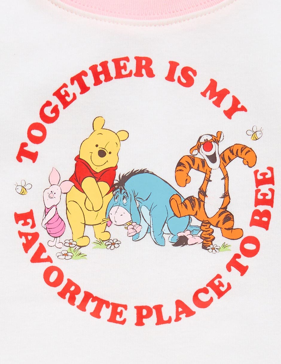 Playera manga corta para bebé niña