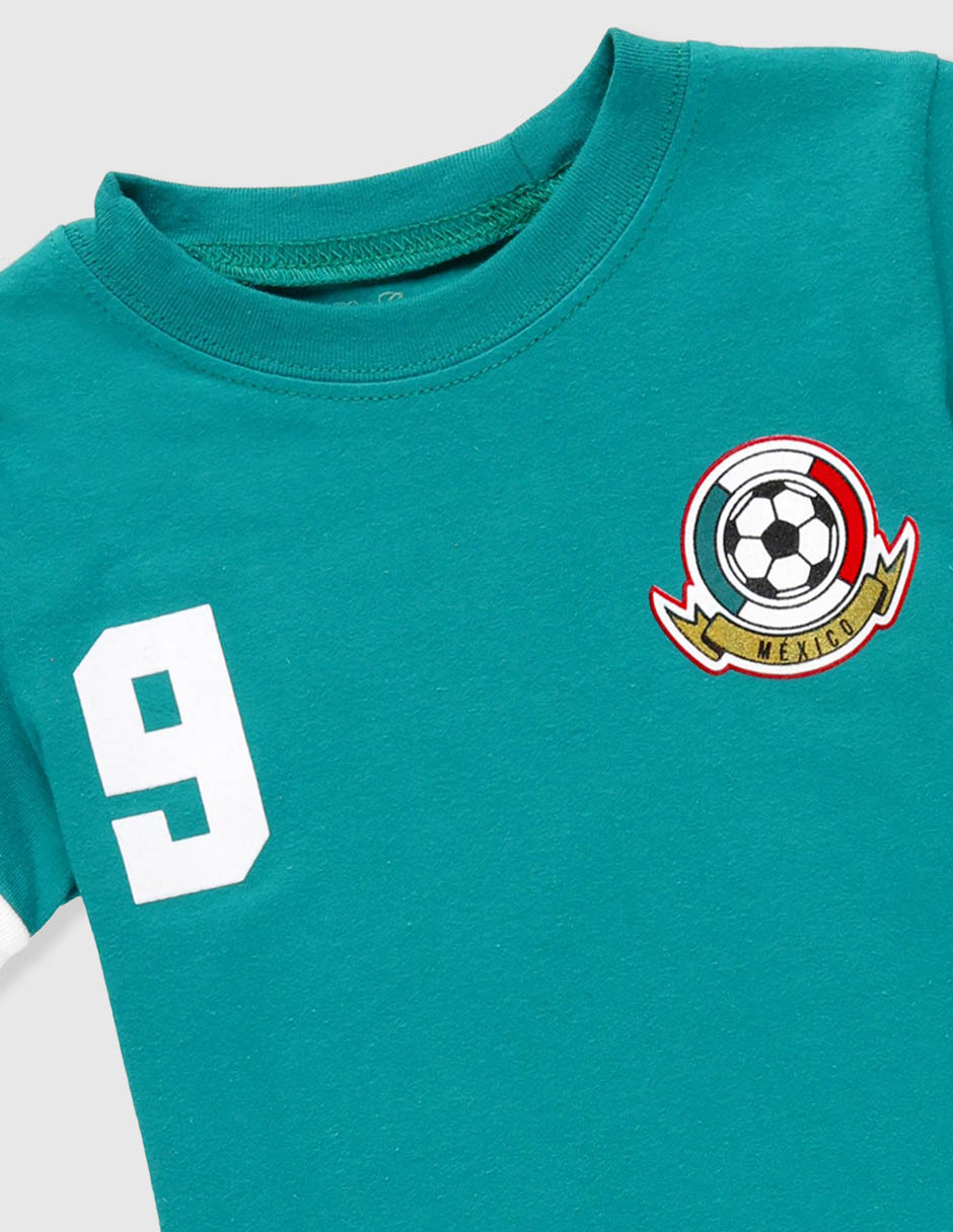 Conjunto deportivo baby creysi collection mundial de algodón para bebé niño 3 piezas