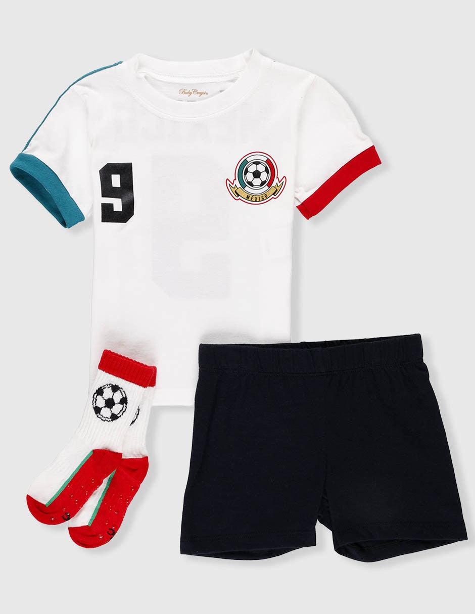 Conjunto deportivo baby creysi collection mundial de algodón para niño 3 piezas